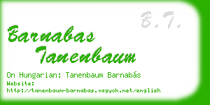 barnabas tanenbaum business card